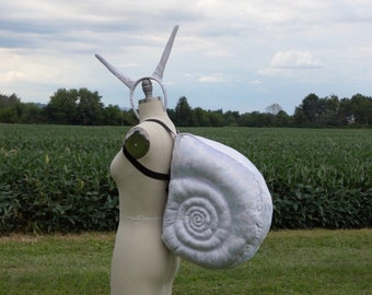 Space Snail Costume - Shell and Antenna - Alien Snail Halloween Costume