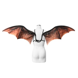 Realistic Bat Costume Wings Wings for Halloween, Realistic and Corset-Friendly Medium Size