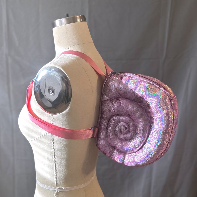 Small Pink Snail Shell Backpack in Pink Glitter - Etsy