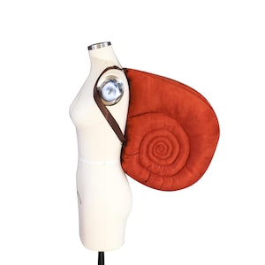 Full Zip Snail Shell Backpack - Size Large Rust Colored - Snail Backpack