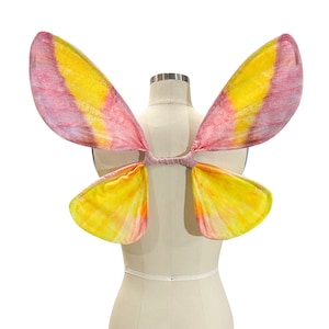Small Rosy Maple Moth Costume Wings for Halloween
