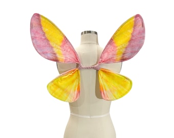 Piccole ali da falena rosa dell'acero per costume di Halloween