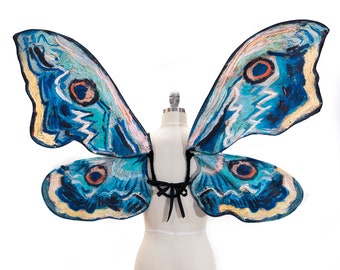 In Stock Large Peacock Moth Wings Van Gogh