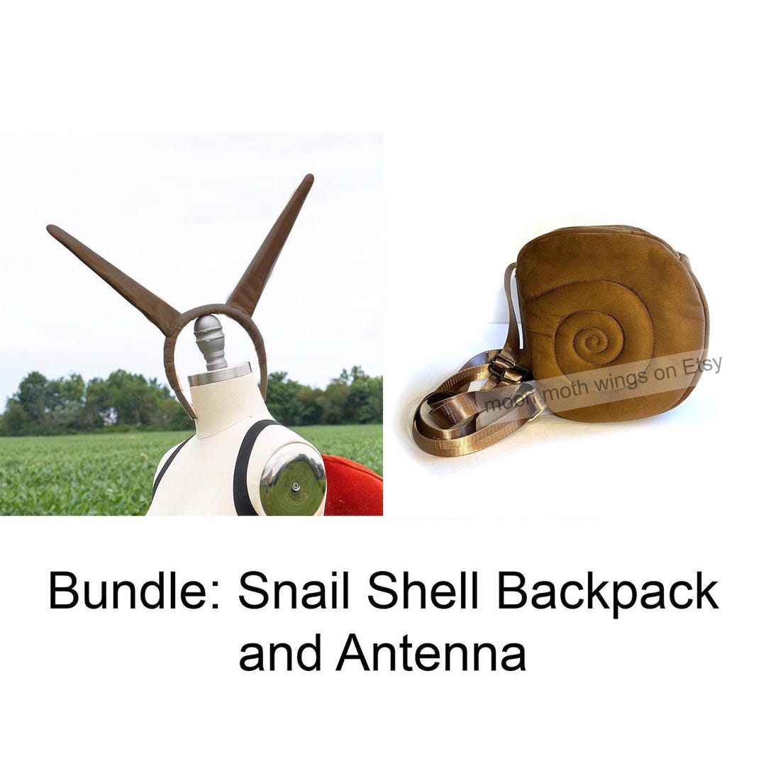 Bundle - Brown Snail Shell Backpack, Snail Halloween Costume , Unique ...