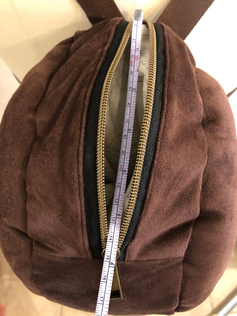 Petite Brown Escargot Snail Shell Backpack in Dark Brown Faux Etsy