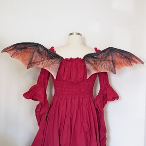 Small Bat Costume Wings Wings for Halloween, Realistic and Corset-Friendly, Ren Faire