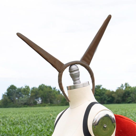 Brown Snail Antenna Headband in Faux Suede for your Snail Halloween Costume,