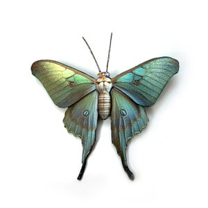 Luna Moth Hair Barrette Clip or Pin, Gifts for Her, Cottagecore Hair Accessories
