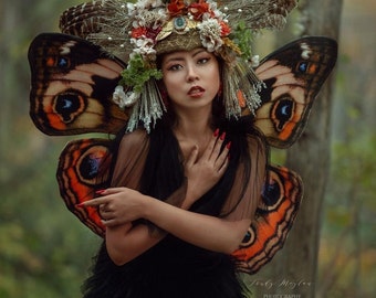 Woodland Buckeye Butterfly Costume Wings - Costume for Renaissance Festivals,