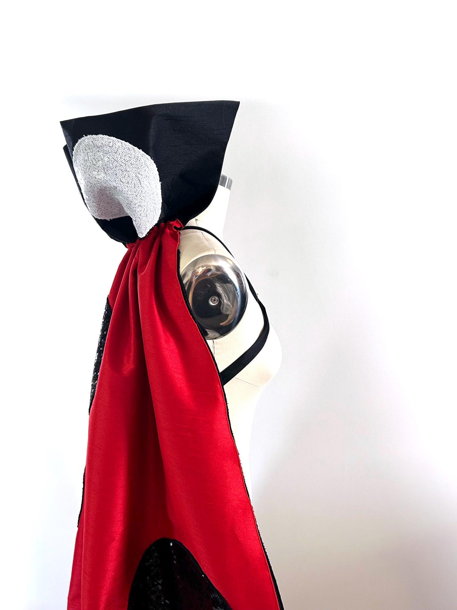 Ladybug Costume Adult Cape, Red and Black Faux Silk, Lady Bug Cape ...