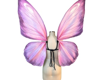 Pink Flower-Inspired Fairy Wings for Fairy Costume