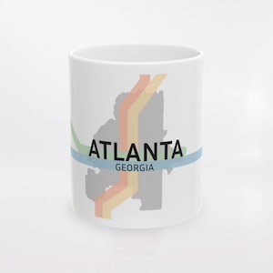 Atlanta MARTA Map Mug / Subway Design Drinkware