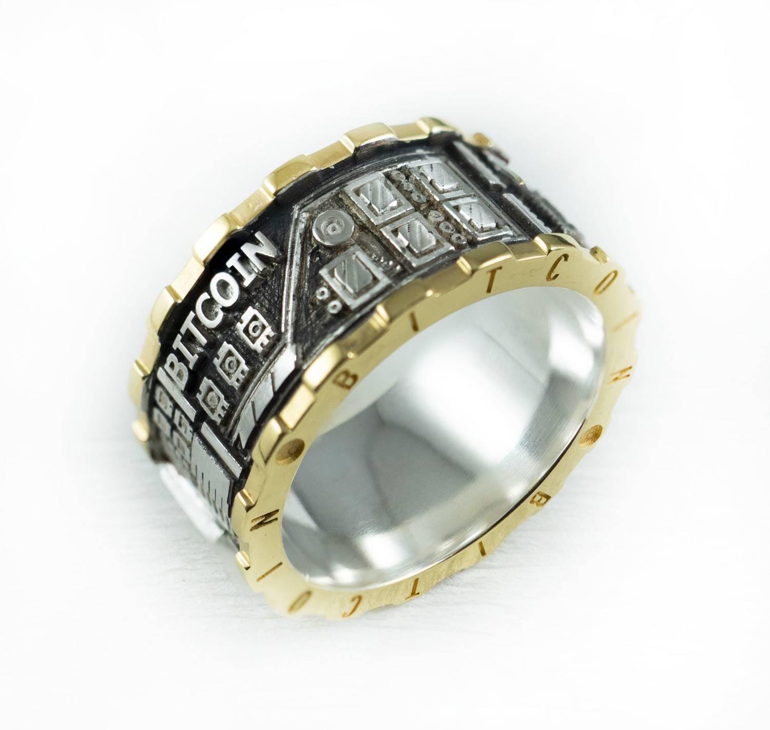 Bitcoin Ring: Tech-inspired Stainless Steel Crypto Jewelry - Etsy Ireland