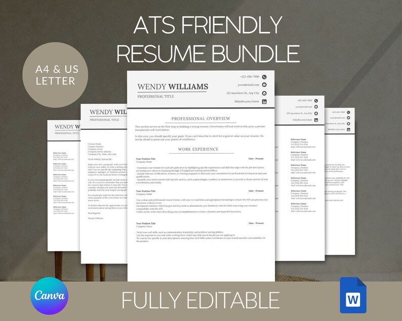 Clean Resume Template for Microsoft - Il 794xN.6134083376 M5um