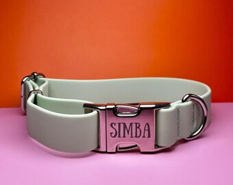 Custom Engraved Biothane Dog Collar: Waterproof Pet Collar