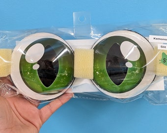 READY TO SHIP kemono cat & dog eyes with window tint pupils