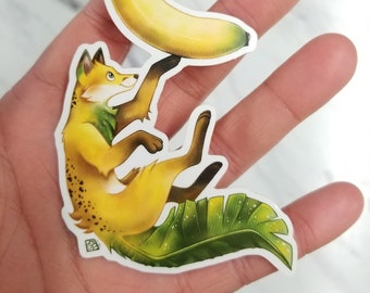 Banana Fox waterproof outdoor vinyl sticker decal