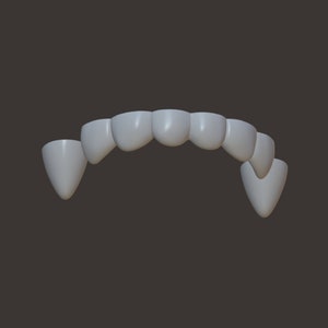 Toony canine teeth STL file for 3D printing image 5