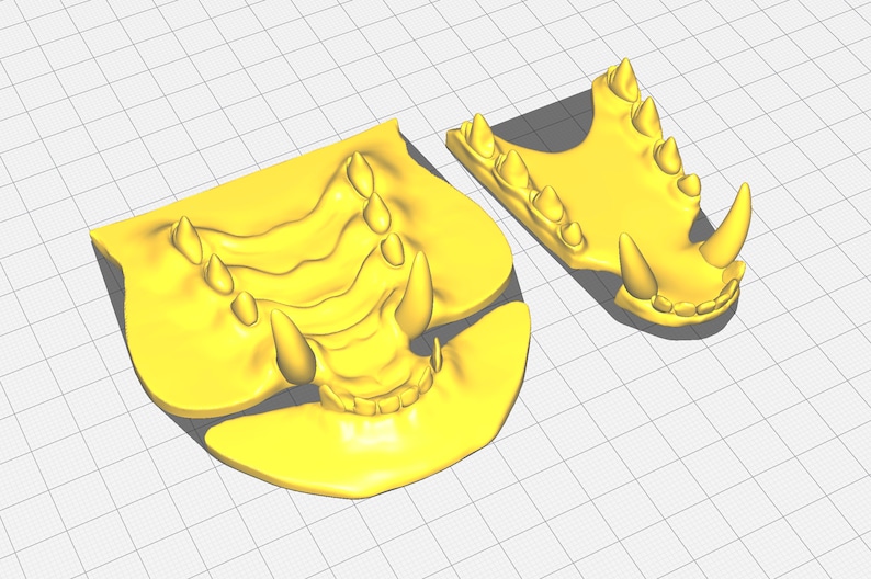Realistic Canine or Fox Teeth STL File for 3D Printing Etsy
