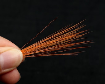 Pack of 50 (6&#39;&#39; long) orange realistic whiskers for mascot costumes, masks, fursuits, sculptures, and more
