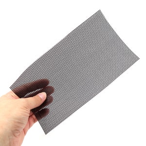 Black vinyl vision mesh for mascot costumes, fursuits, masks, and more 5&#39;&#39; x 9&#39;&#39;