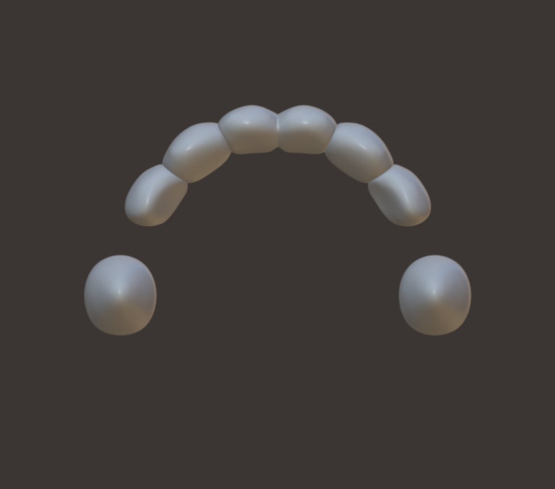 Toony canine teeth STL file for 3D printing image 6