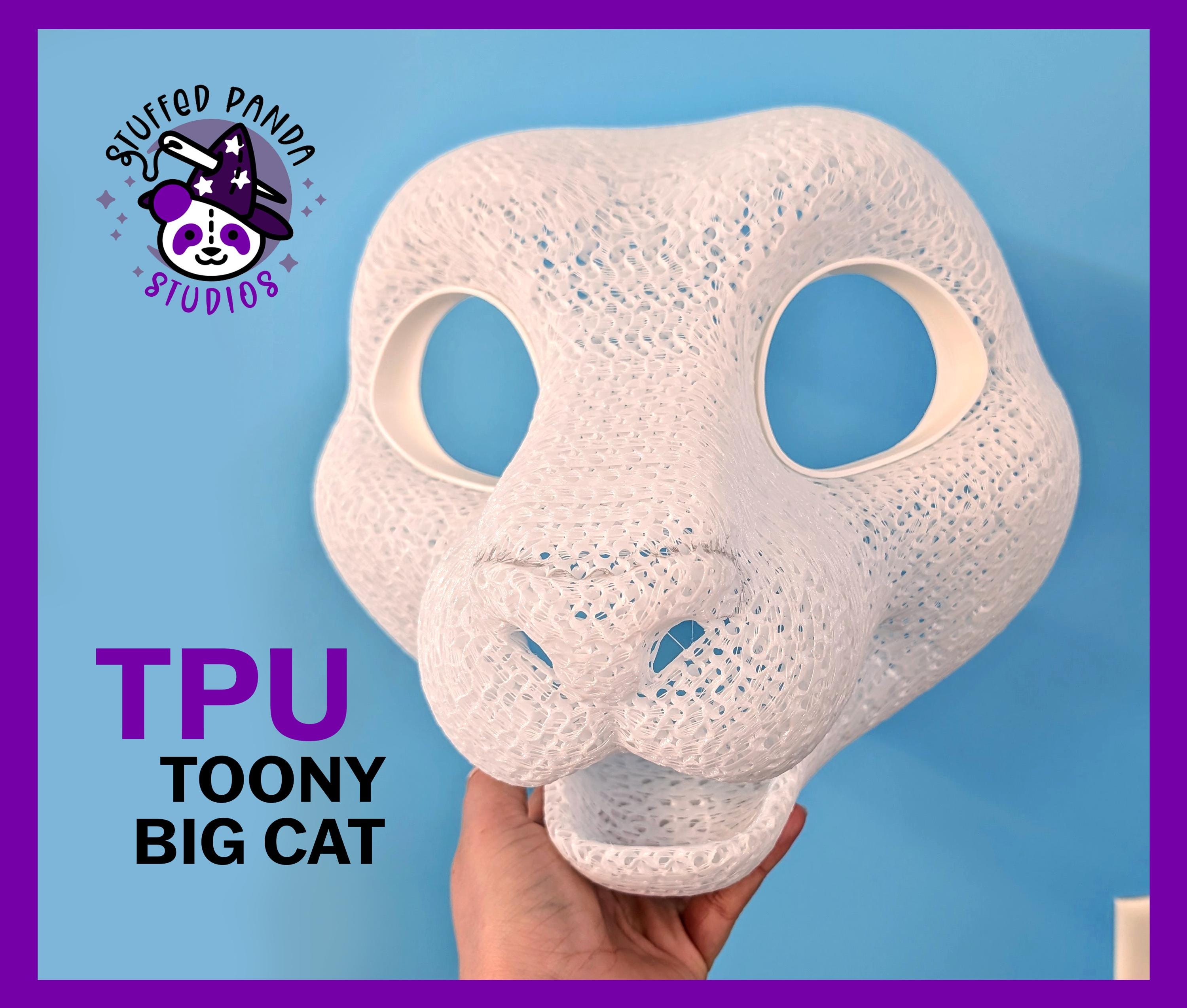 TPU Toony Big Cat Tiger Lion Cheetah Diy Base for Fursuit or