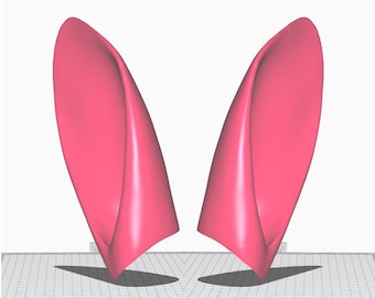 Rabbit/hare cosplay ears Viera FFXIV - STL file for 3D printing