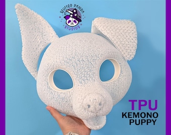 TPU kemono toony domestic puppy dog diy base for fursuit or mascot heads