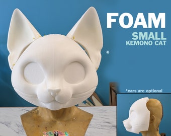 DIY small toony kemono cat foam base for fursuit or mascot heads