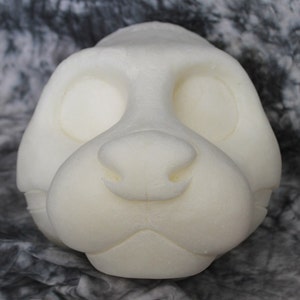 DIY expanding foam toony otter mustelid mask head base for animal costumes, fursuits, and mascots
