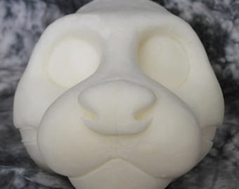 DIY expanding foam toony otter mustelid mask head base for animal costumes, fursuits, and mascots