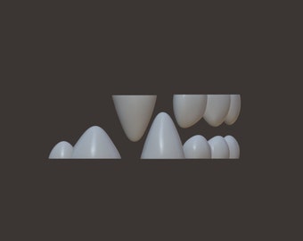 Toony canine teeth - STL file for 3D printing