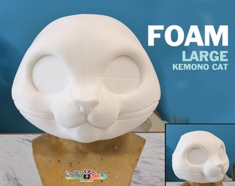 DIY large toony kemono cat foam base for fursuit or mascot heads