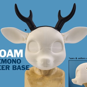 DIY small toony kemono deer doe foam base for fursuit or mascot heads