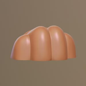 Small hollow fursuit toes - STL file for 3D printing comes with TPU settings