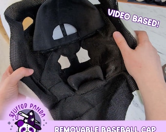Removable baseball cap & lining material - video tutorial
