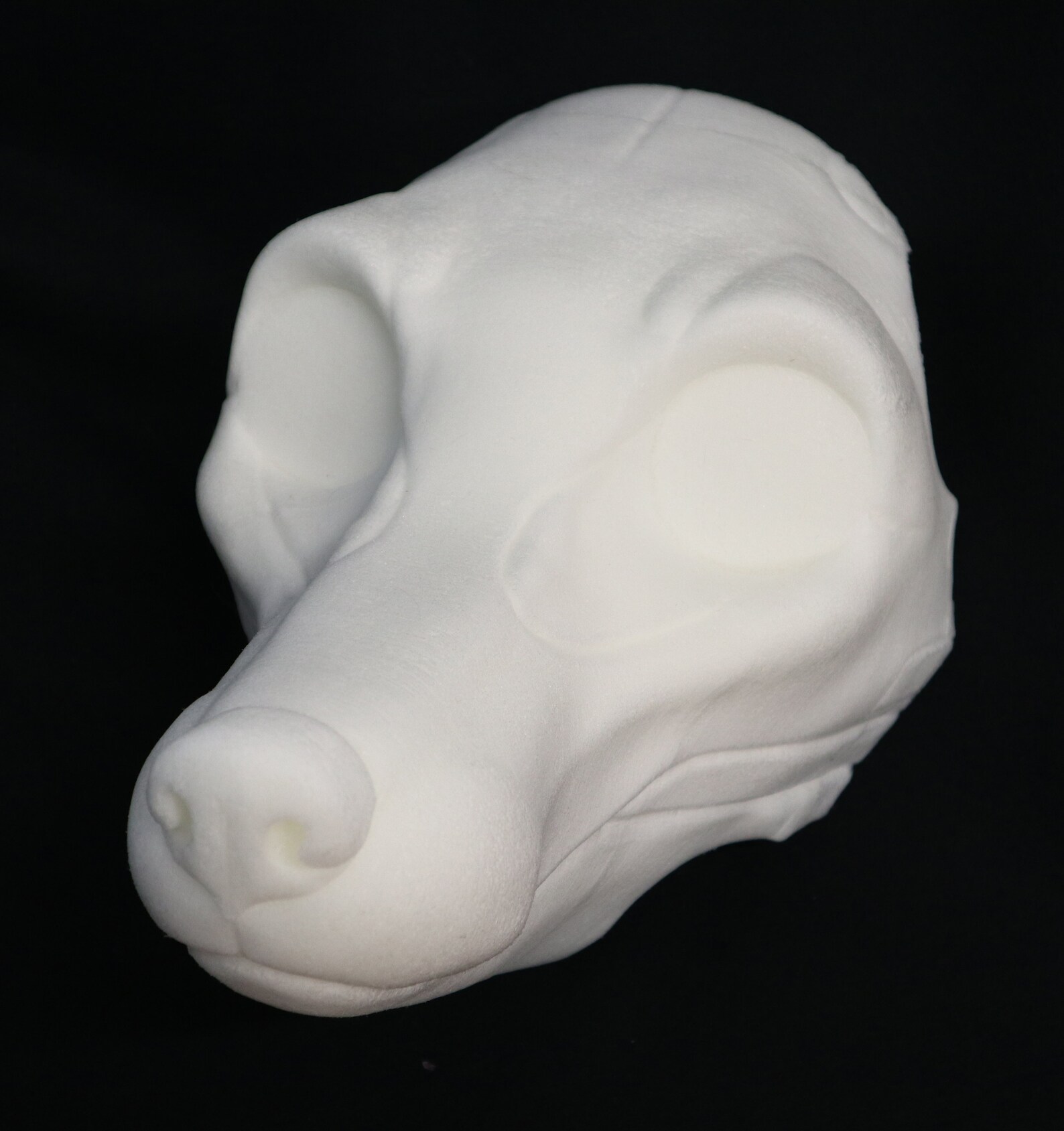 DIY realistic small fox foam mask base kit with nose mesh Etsy