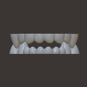 Toony canine teeth STL file for 3D printing image 4