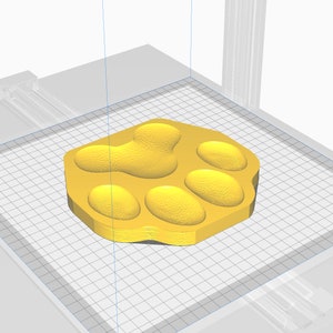 Canine paw pad mold - file for 3D printing