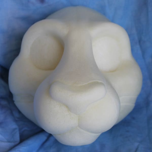 DIY FOAM large cat head base for animal costumes