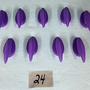CLEARANCE #24 Claws (set of 9) to fit the Slim Anthro TPU fursuit feet paws