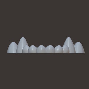 Toony canine teeth STL file for 3D printing image 7