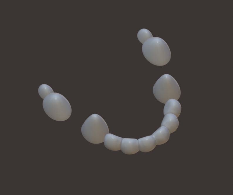 Toony canine teeth STL file for 3D printing image 9