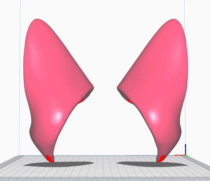Fox ears STL file for 3D printing image 2