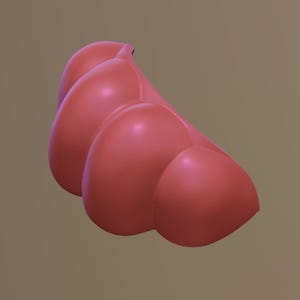 Large hollow fursuit toes - STL file for 3D printing comes with TPU settings