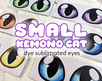 Dye sublimated small kemono cat eyes - waterproof, vivid, durable, PVC mesh