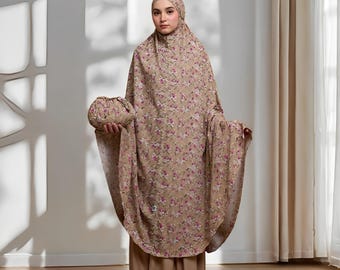 Tiara Brown Mukena Elegant Maxy Syar'i Adult Mukena,Mukena,Muslim Prayer Dress,Muslim Prayer Attire,Prayer Outfit,Muslim Prayer Clothes