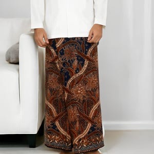 Batik Sarong Seri KR Terang Bulan Motif Adult Cotton Elegant and Comfortable,Batik Sarong,Traditional Batik,Handmade Sarong,Batik Wrap Skirt