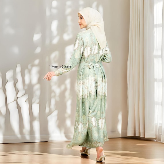 perfect green dress Asymmetric Melton Dress main image 1